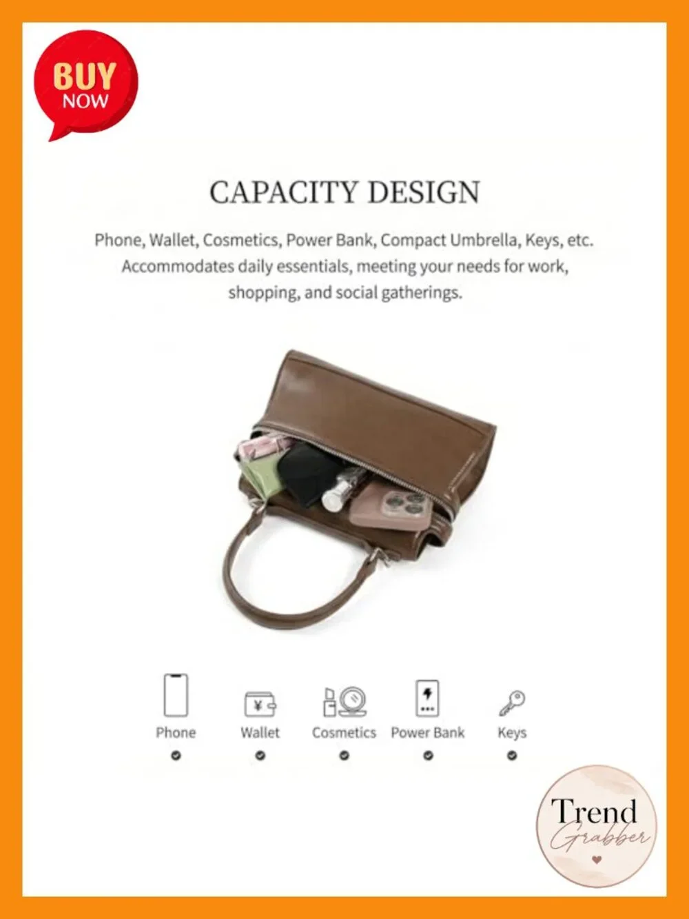 Structured Top Handle Satchel Vegan Leather Crossbody Bag Shoulder Purse